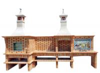 Ref. 337 - 440 cm x 69 cm e 125 cm x 304 cm, CxLxA | Grelhador 60 cm x 40 cm, CxL